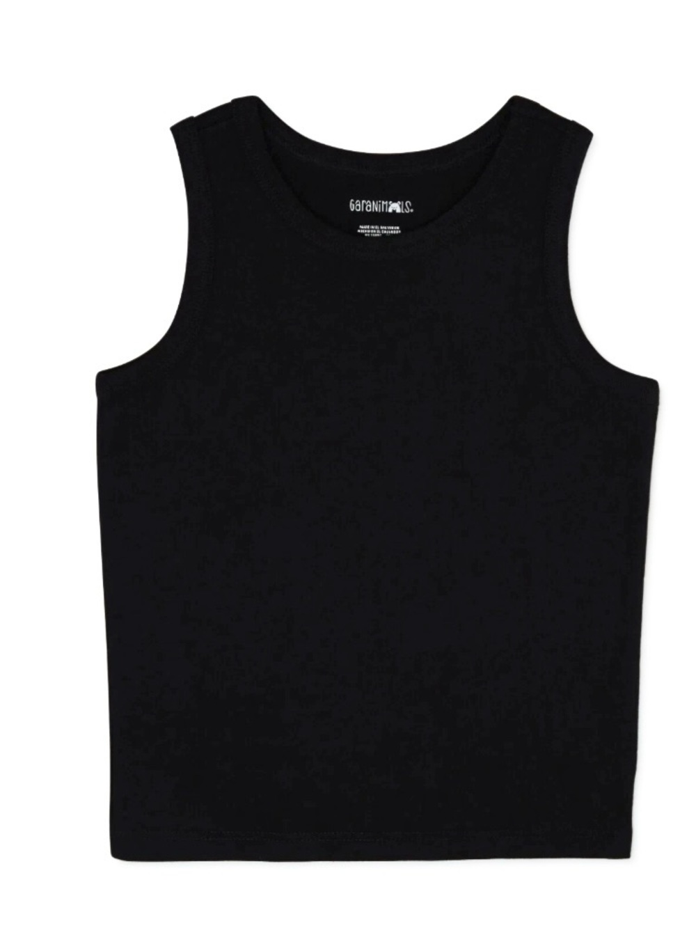 Garanimals Toddler Boys Solid Black Tank Top Sleeveless Shirt Size 2T